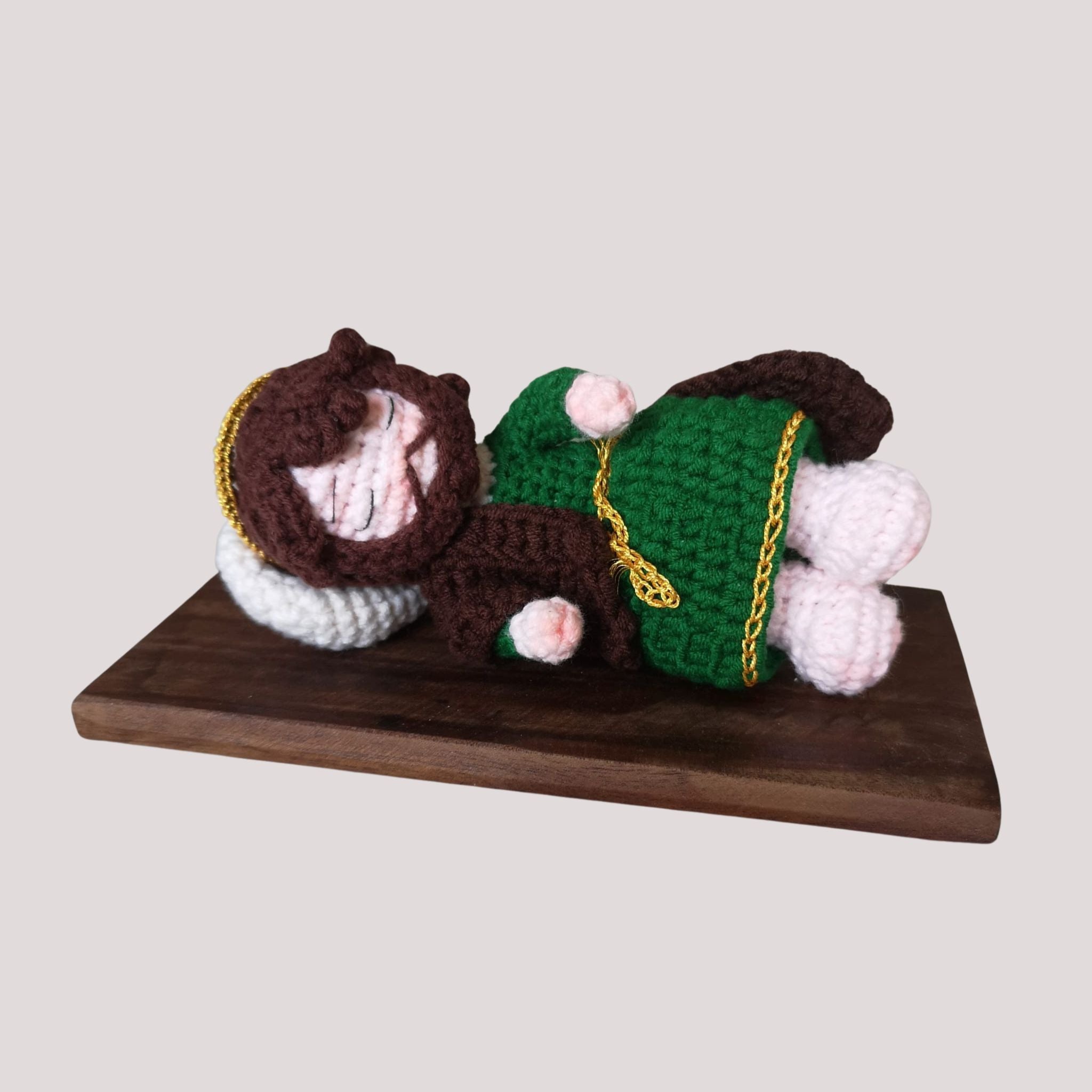 Sleeping Saint Joseph crochet doll