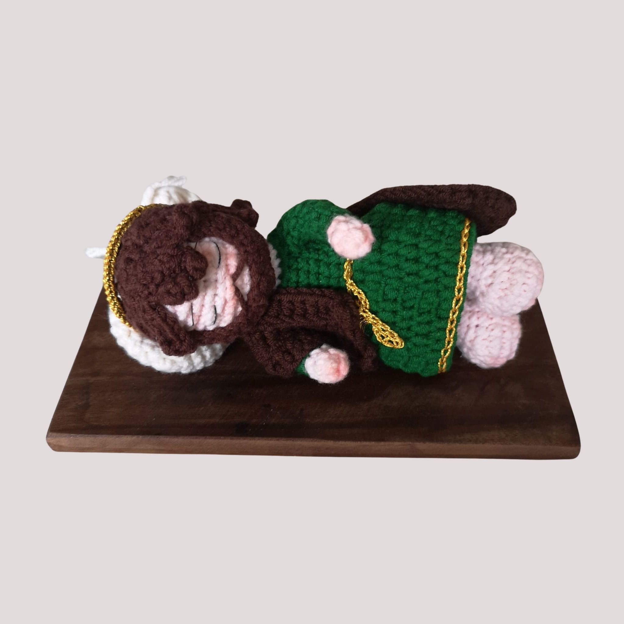 Sleeping Saint Joseph crochet doll