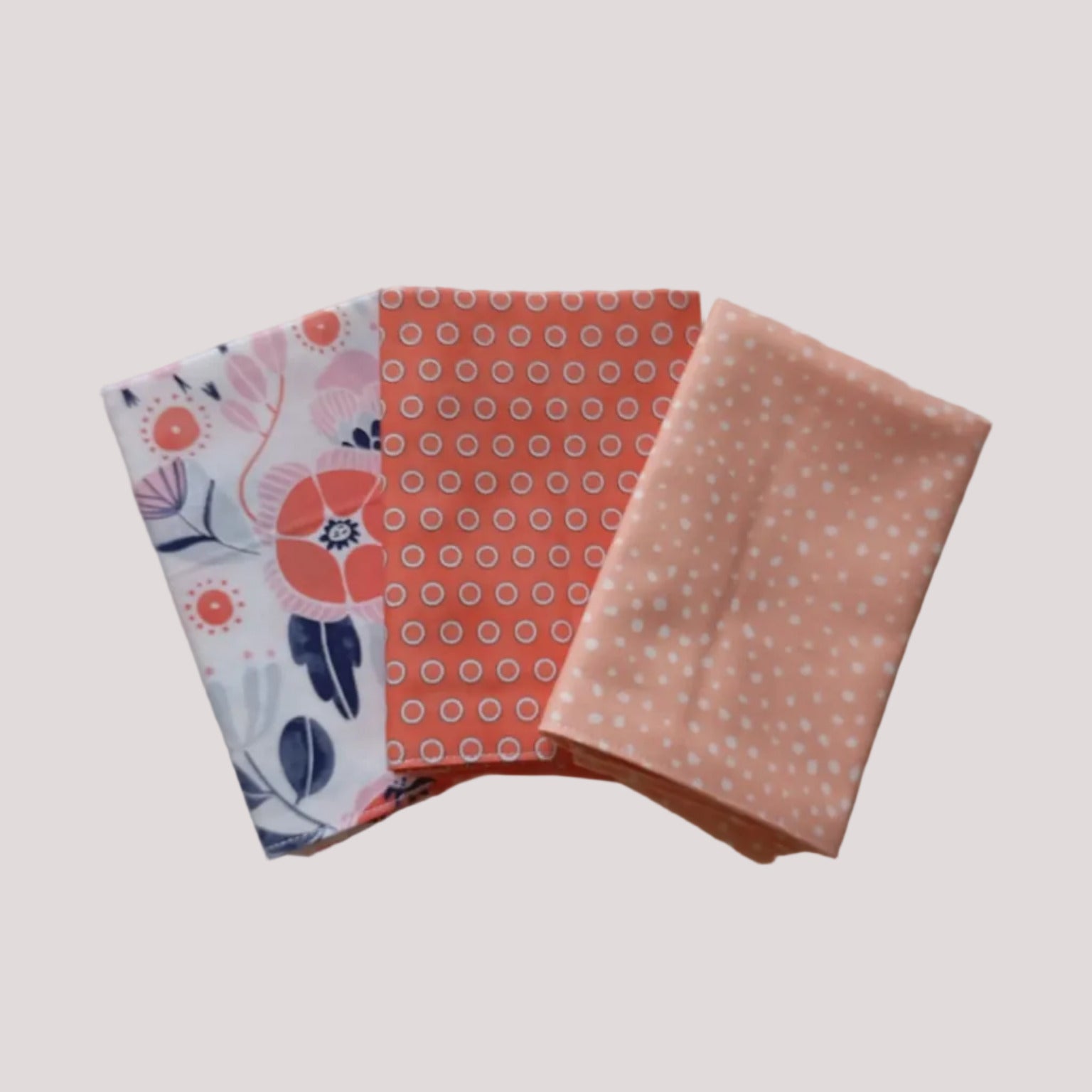 Cotton handkerchiefs orange sea set 1