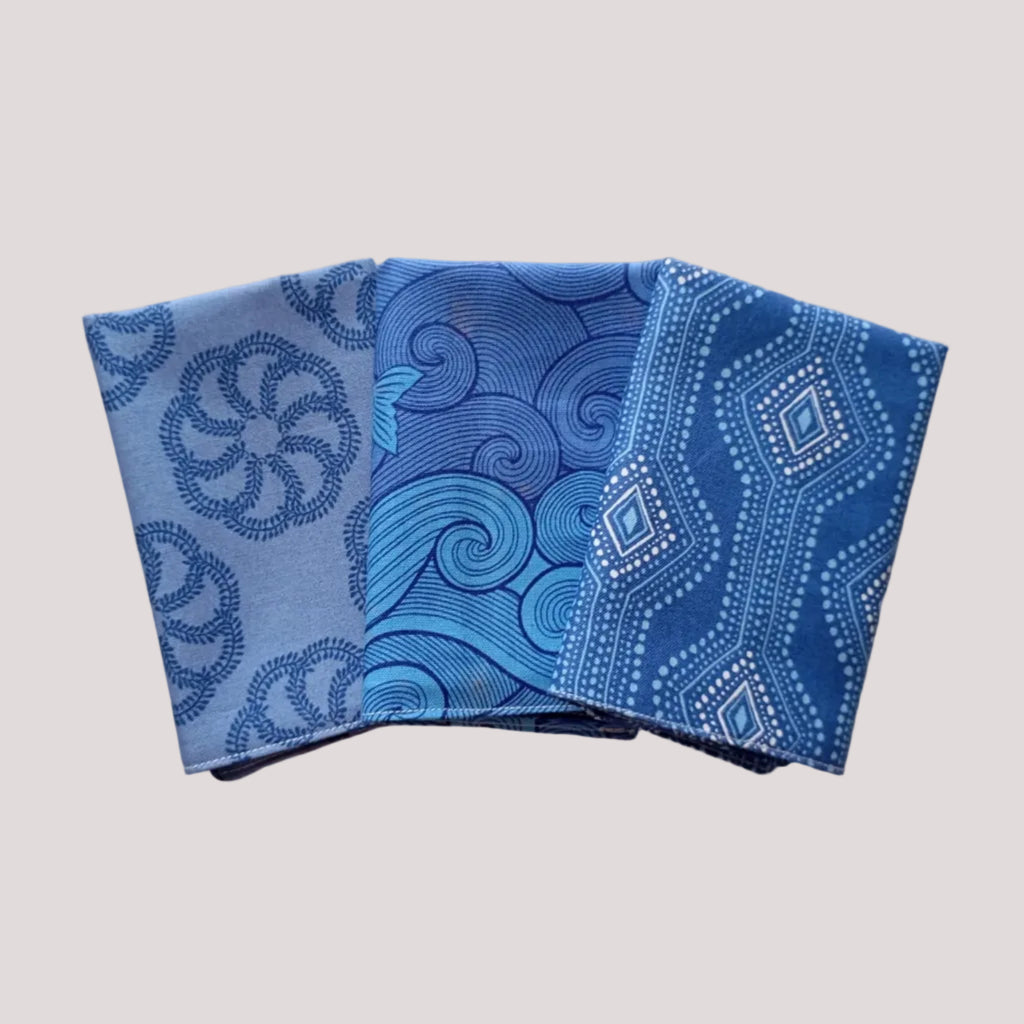 Cotton handkerchiefs orange sea set 4