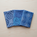 Cotton handkerchiefs orange sea set 4