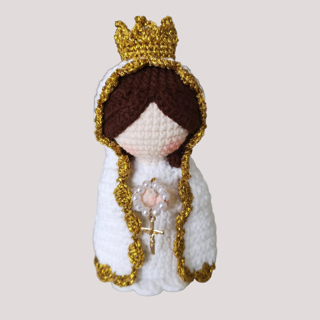 Our Lady of Fatima crochet doll 1