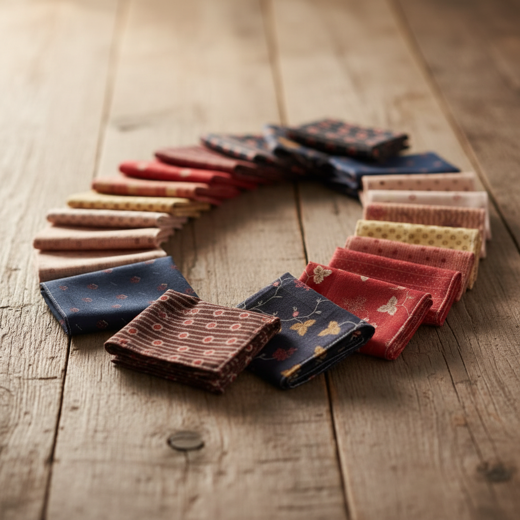 Cotton handkerchiefs classic set 2