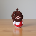 Jesus crochet keychain