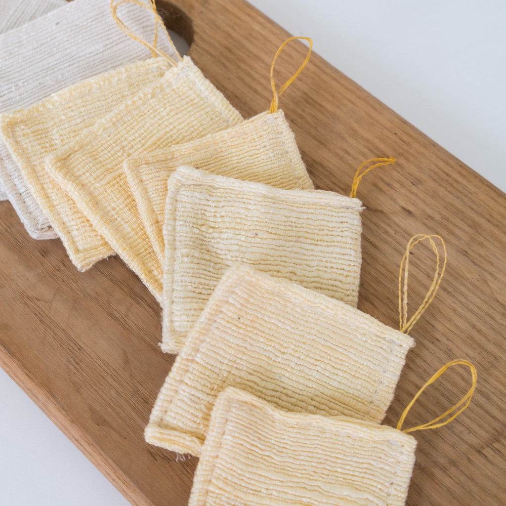 Silk facial pads