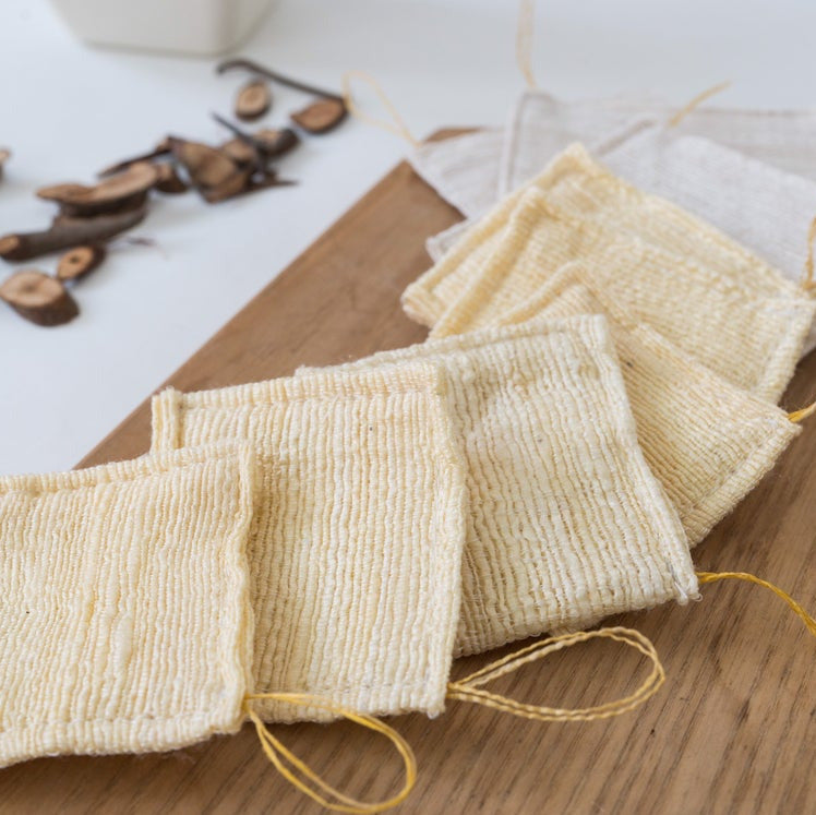 Silk facial pads