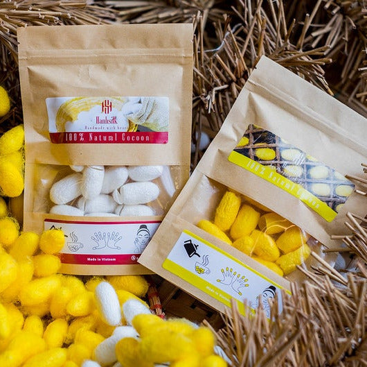 Silkworm cocoons