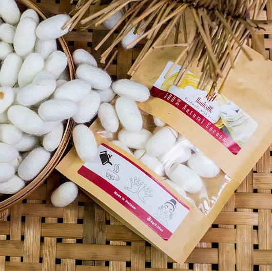 Silkworm cocoons