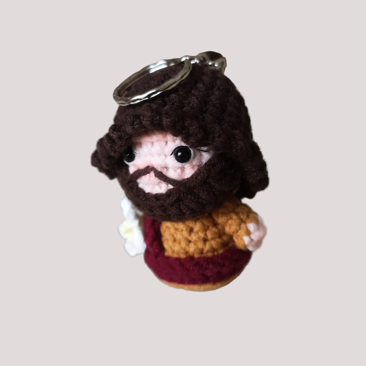 Saint Joseph crochet keychain